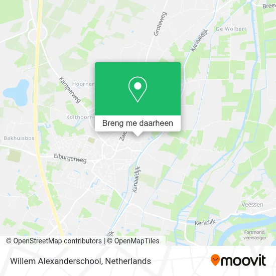 Willem Alexanderschool kaart