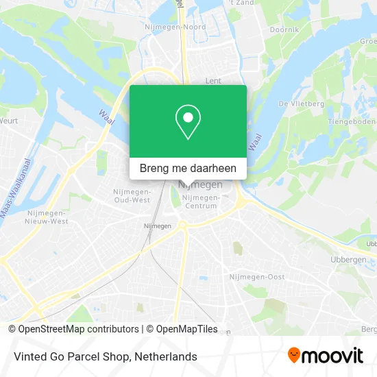 Vinted Go Parcel Shop kaart