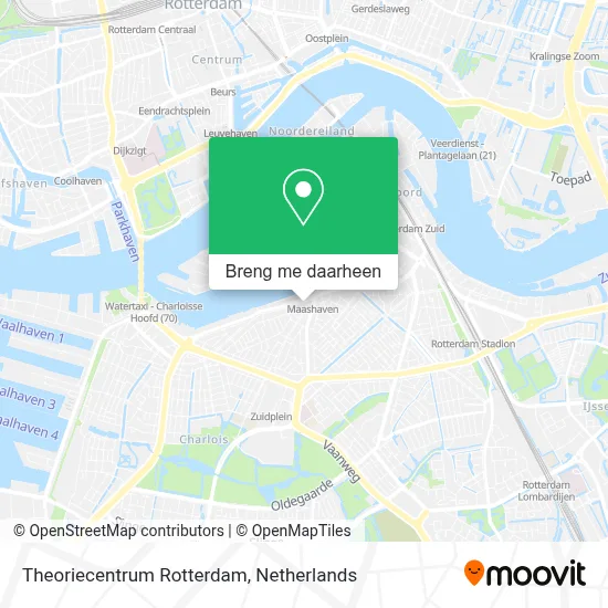 Theoriecentrum Rotterdam kaart