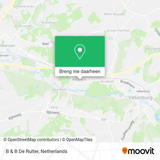 B & B De Ruiter kaart