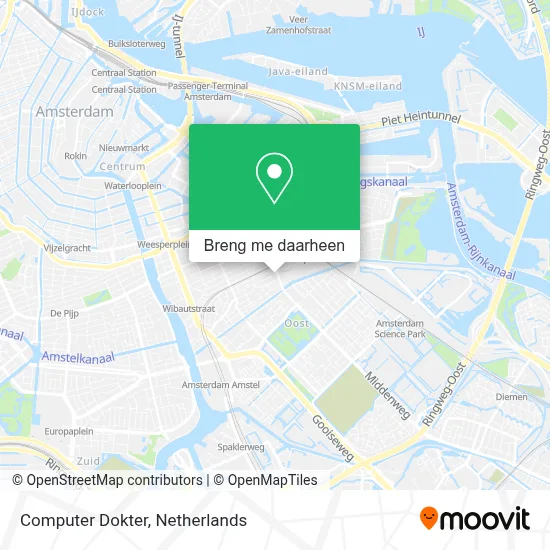 Computer Dokter kaart