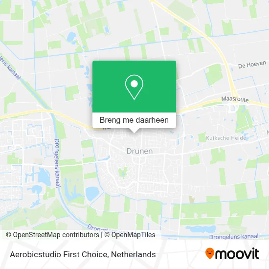 Aerobicstudio First Choice kaart