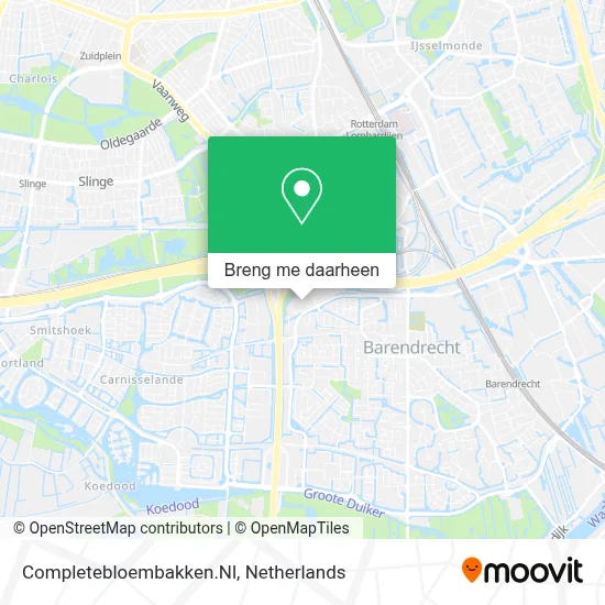 Completebloembakken.Nl kaart