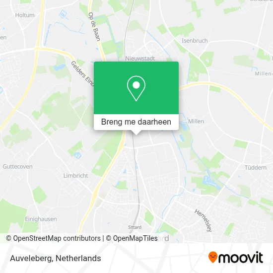 Auveleberg kaart