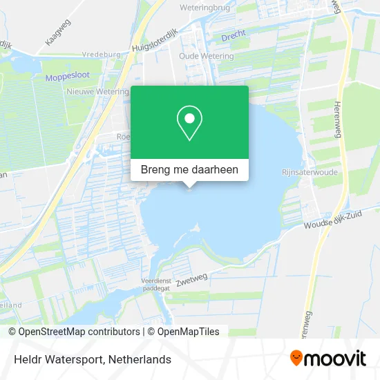 Heldr Watersport kaart