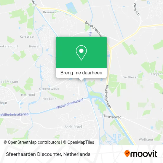 Sfeerhaarden Discounter kaart