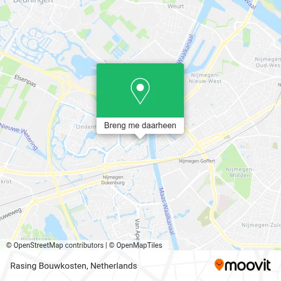 Rasing Bouwkosten kaart
