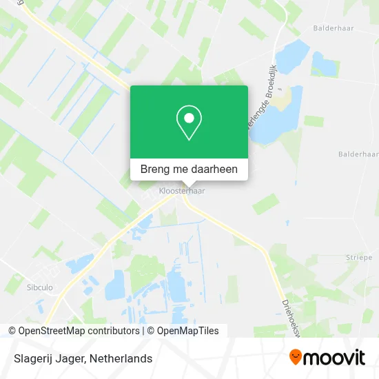 Slagerij Jager kaart