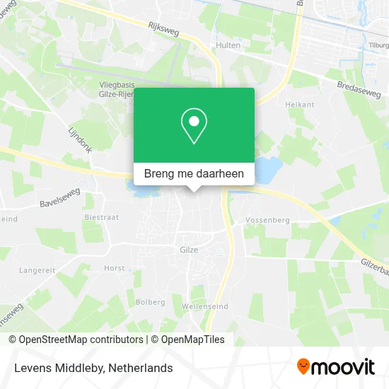Levens Middleby kaart