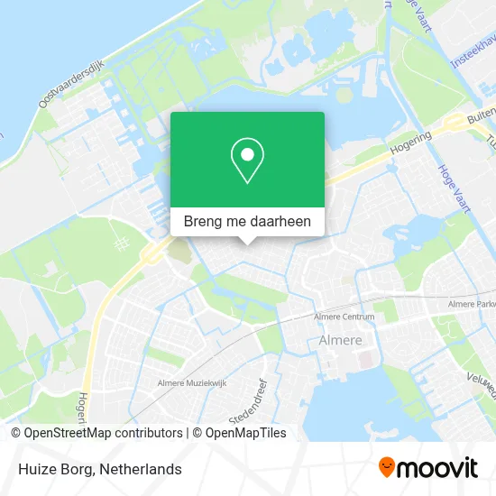 Huize Borg kaart