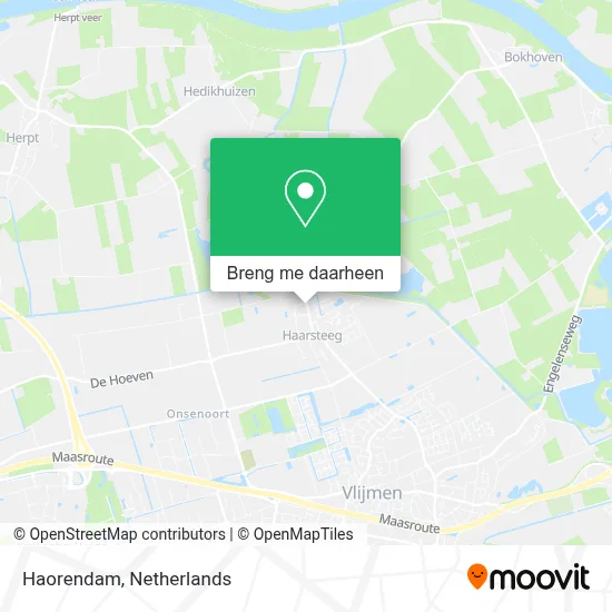 Haorendam kaart
