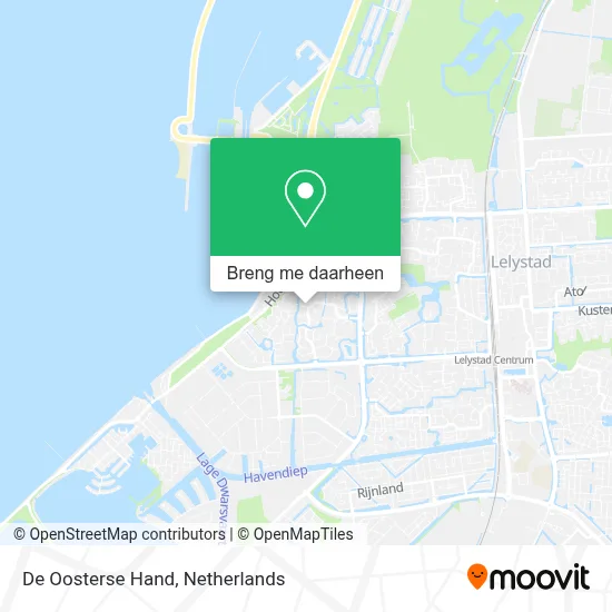 De Oosterse Hand kaart
