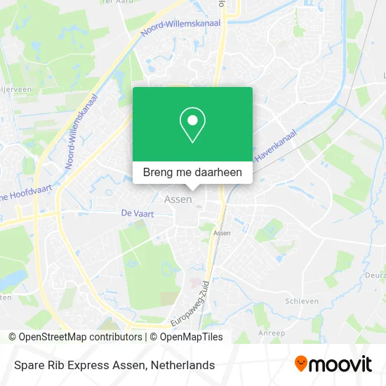 Spare Rib Express Assen kaart