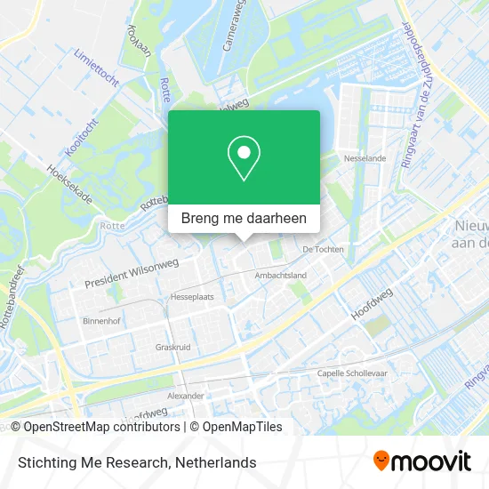 Stichting Me Research kaart