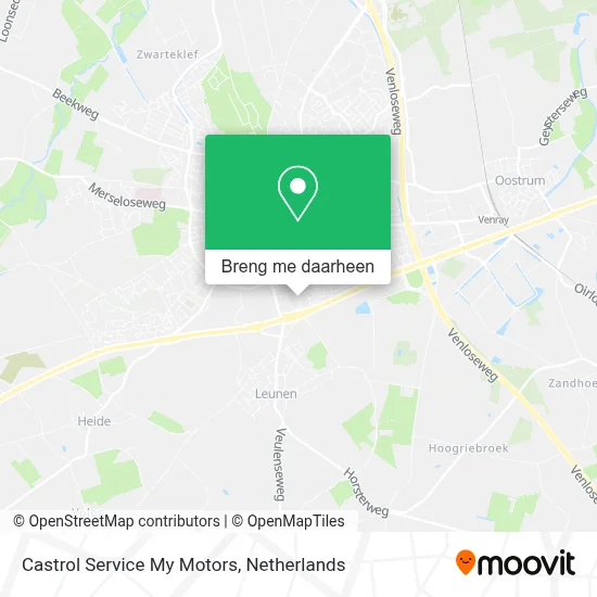 Castrol Service My Motors kaart