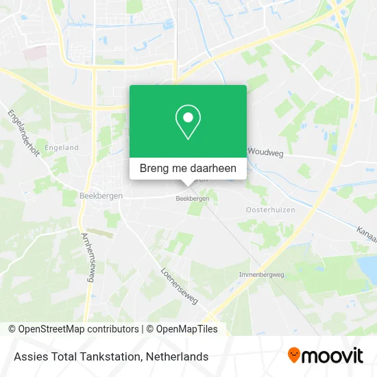 Assies Total Tankstation kaart