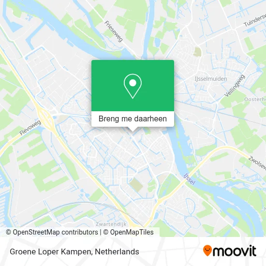 Groene Loper Kampen kaart