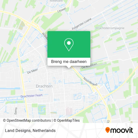Land Designs kaart