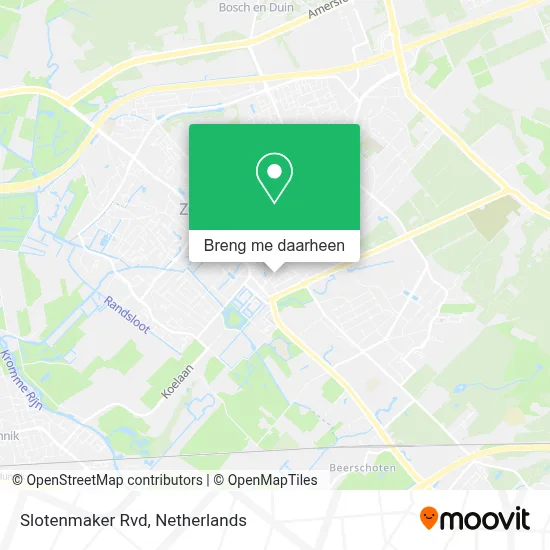 Slotenmaker Rvd kaart