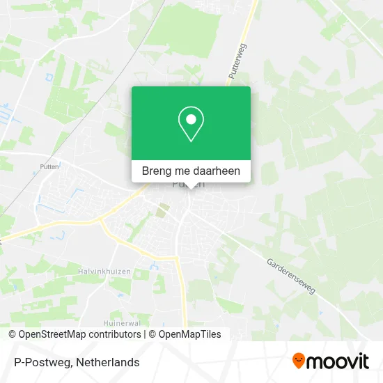 P-Postweg kaart