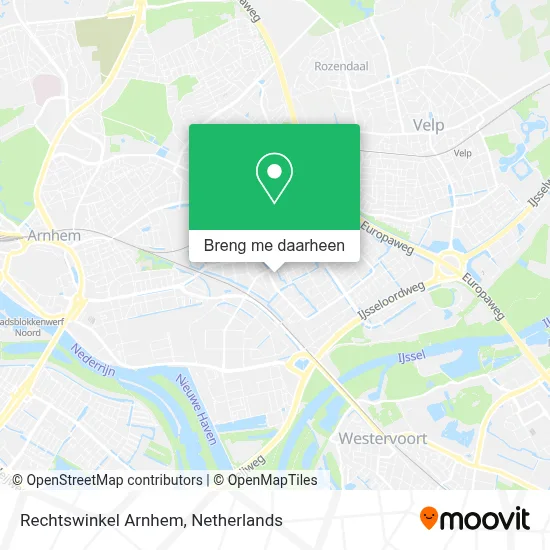 Rechtswinkel Arnhem kaart