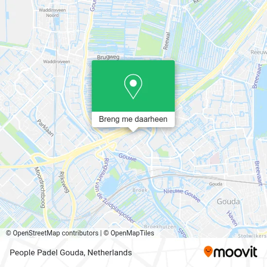 People Padel Gouda kaart