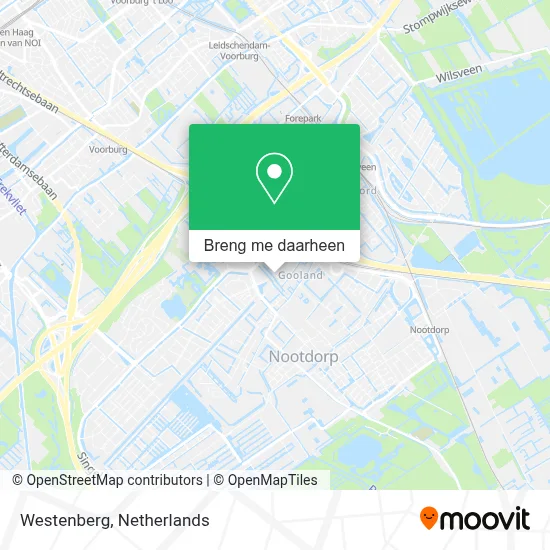 Westenberg kaart