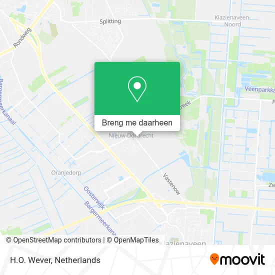 H.O. Wever kaart