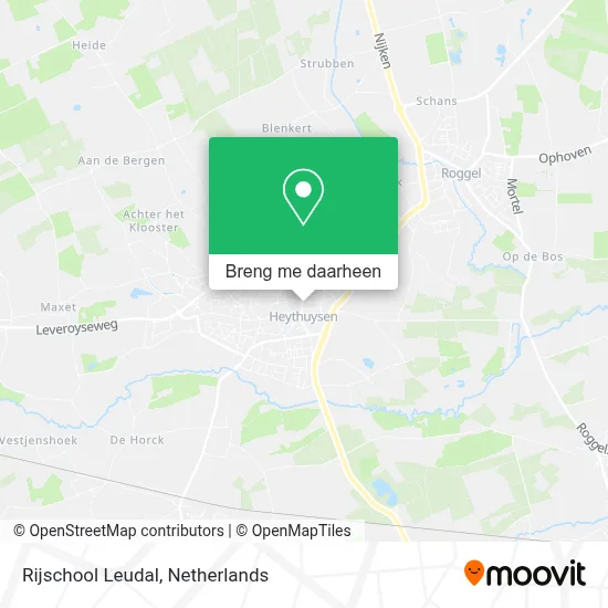 Rijschool Leudal kaart
