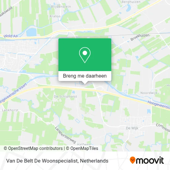 Van De Belt De Woonspecialist kaart