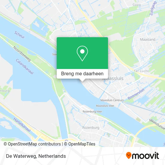 De Waterweg kaart