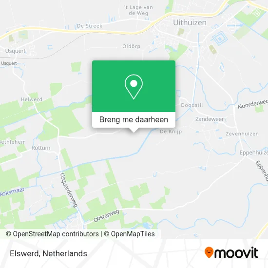 Elswerd kaart