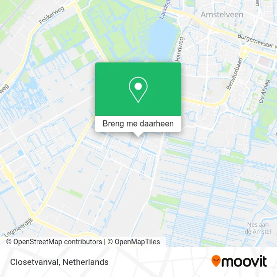 Closetvanval kaart