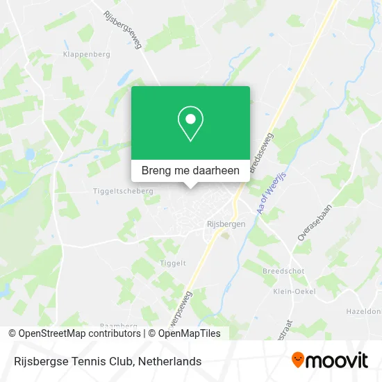 Rijsbergse Tennis Club kaart