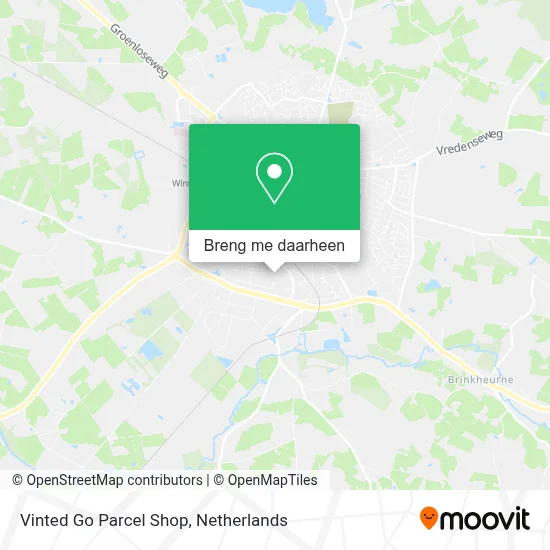 Vinted Go Parcel Shop kaart