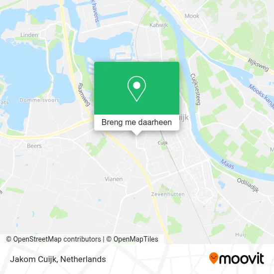 Jakom Cuijk kaart