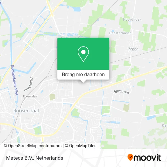 Matecs B.V. kaart