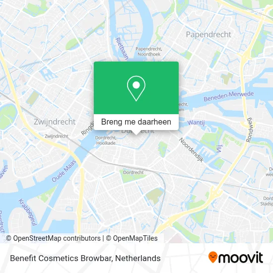 Benefit Cosmetics Browbar kaart