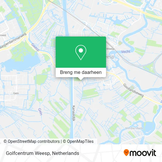 Golfcentrum Weesp kaart