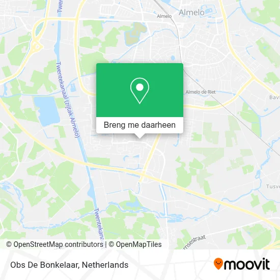 Obs De Bonkelaar kaart