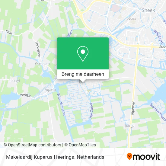 Makelaardij Kuperus Heeringa kaart