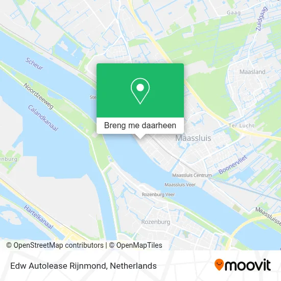 Edw Autolease Rijnmond kaart
