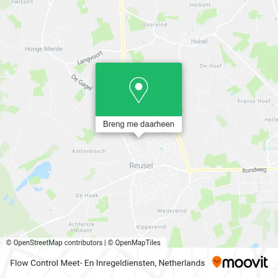 Flow Control Meet- En Inregeldiensten kaart