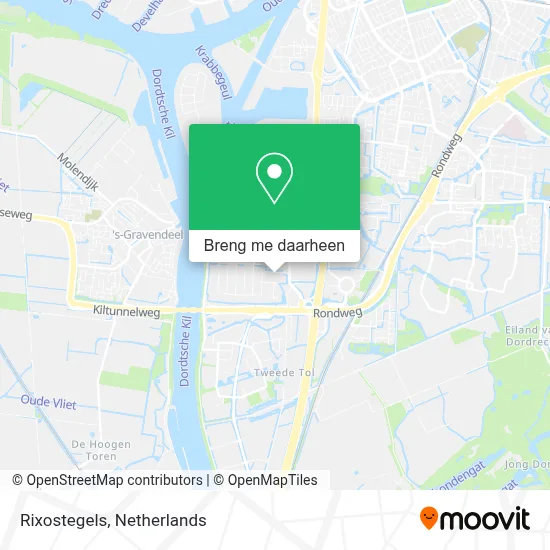 Rixostegels kaart