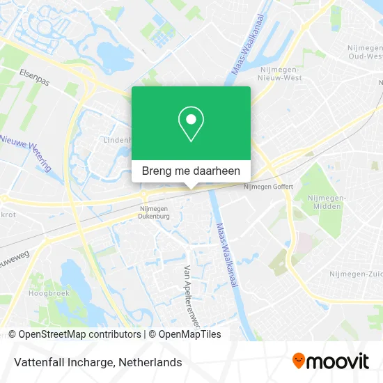 Vattenfall Incharge kaart