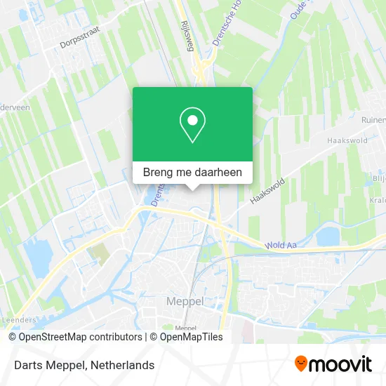 Darts Meppel kaart