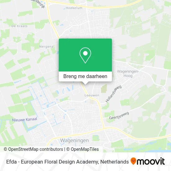 Efda - European Floral Design Academy kaart