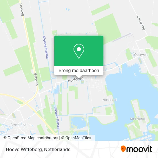Hoeve Witteborg kaart