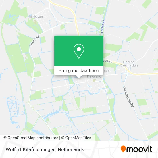 Wolfert Kitafdichtingen kaart