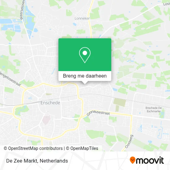 De Zee Markt kaart